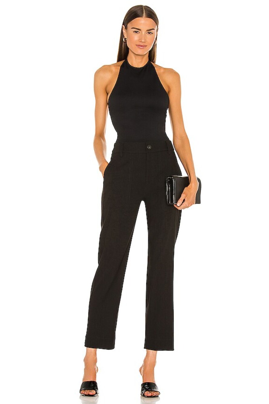 Vince Cropped Utility Pants Size 4 Black NEW Relaxed Fit $275